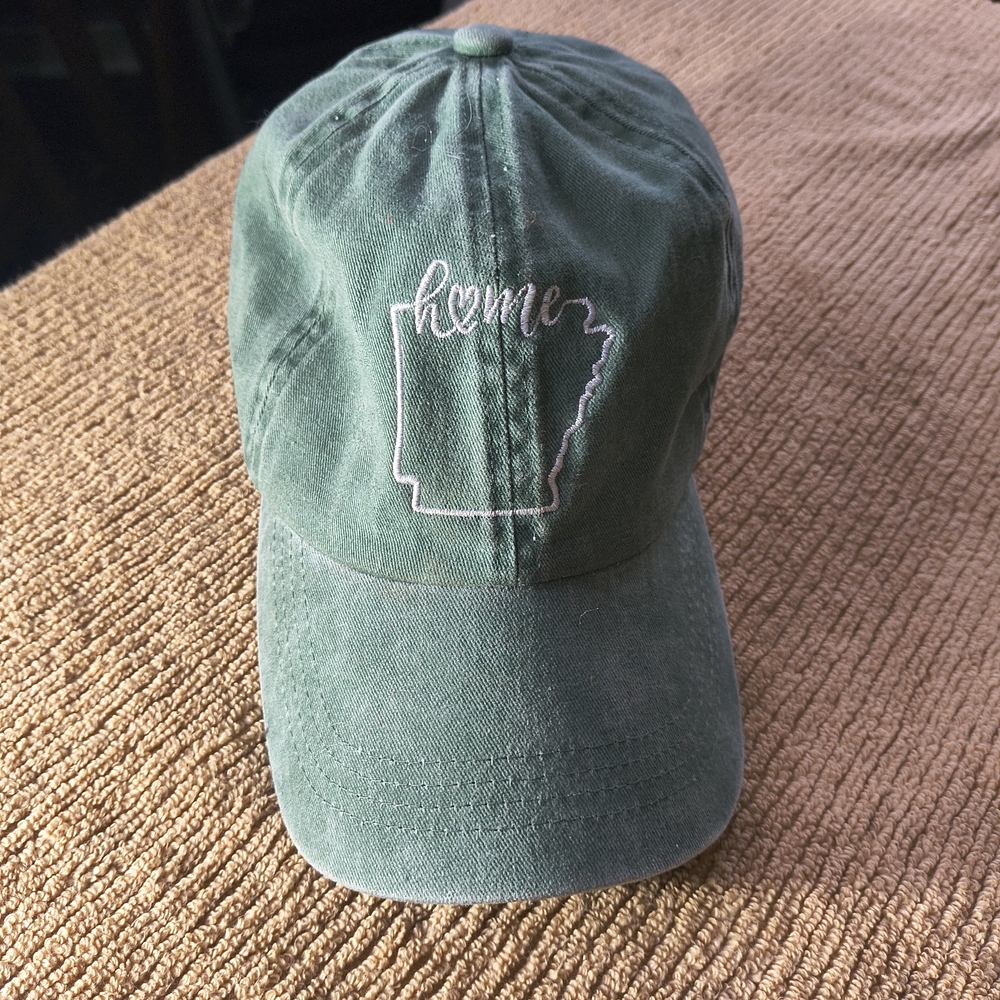 Women's Green Cap Embroidered  With Home Logo